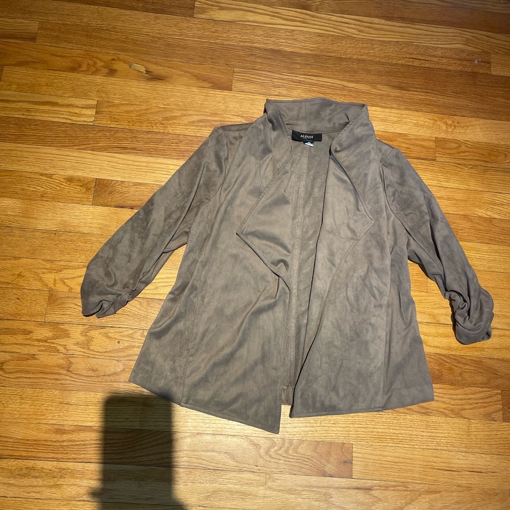 Alfani Petite Large Suede jacket